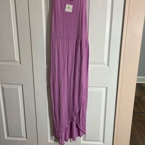 Dress with front slit